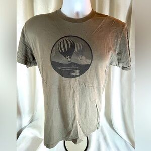 Next level Green River Festival, 2014 short sleeve shirt, olive green color,